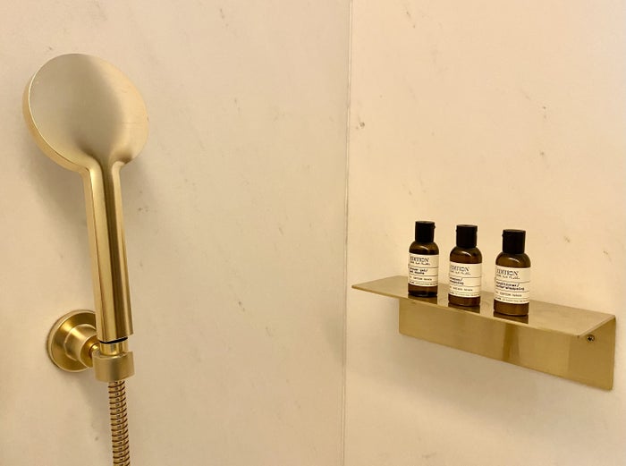 The Barcelona EDITION Deluxe Room bathroom amenities