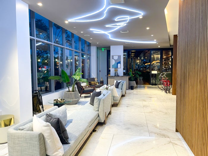 Kimpton Palomar South Beach lobby seating