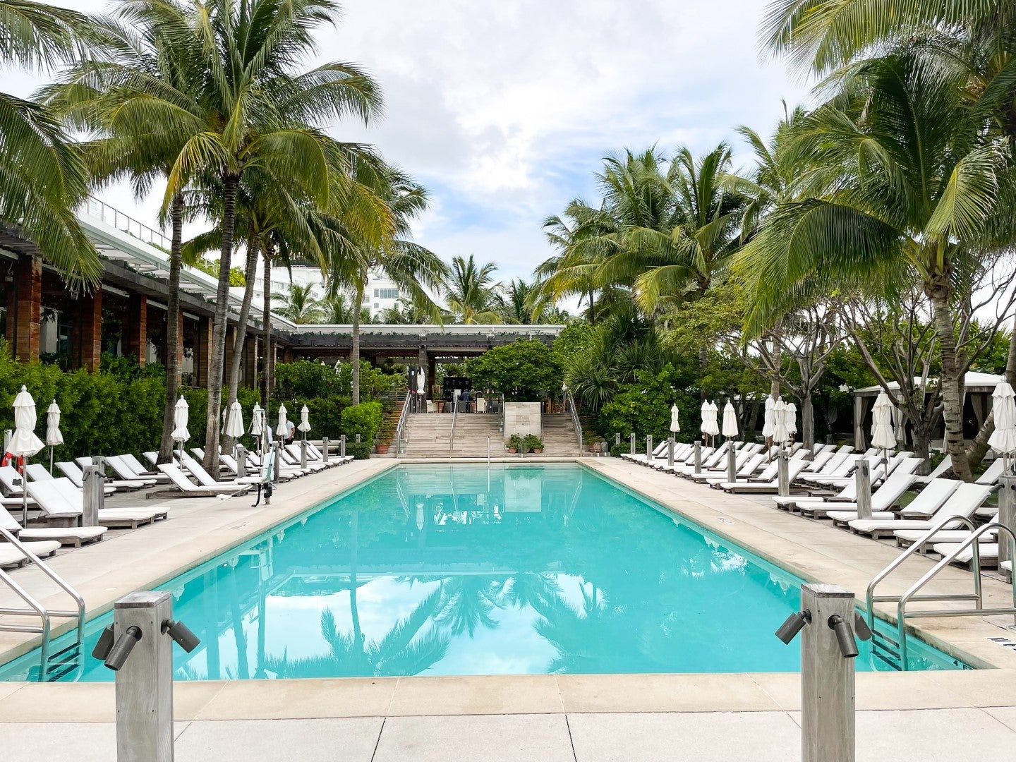 The Miami Beach EDITION Modern pool empty Marriott