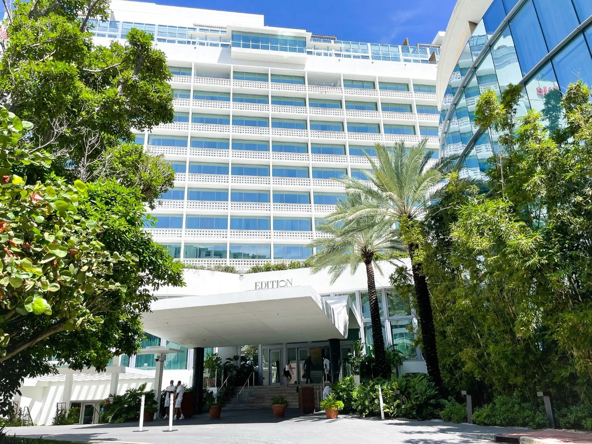 The Miami Beach EDITION entrance Marriott