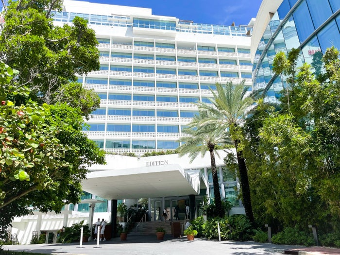 The Miami Beach EDITION entrance Marriott