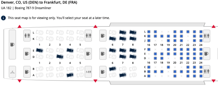 United 2x2x2 seats United 2x2x2 seats