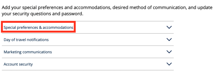 United special preferences United special preferences
