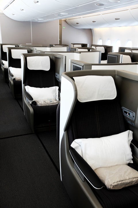British Airways A380 Club World cabin
