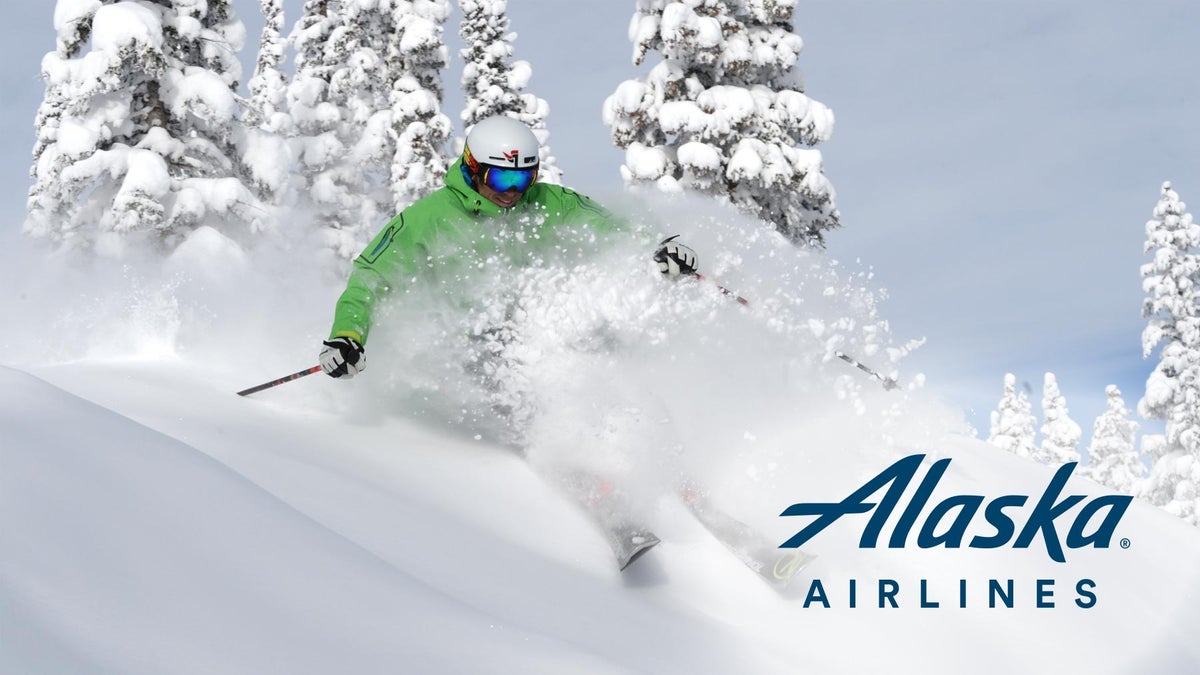 Alaska Airlines winter ski