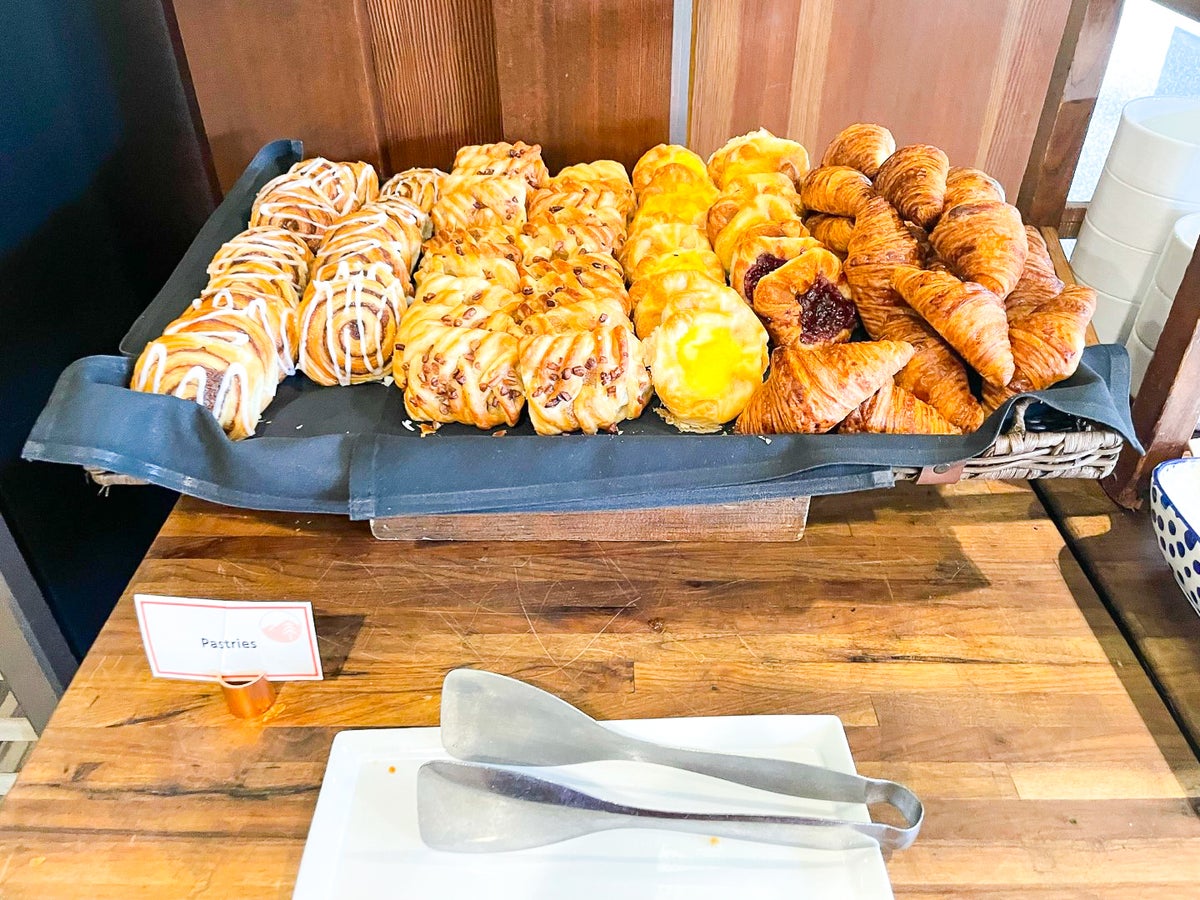 Breakfast pastries at The Lodge at Spruce Peak Destination by Hyatt Stowe Vermont