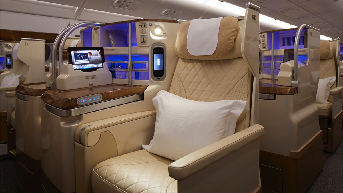 Emirates new A380 business class Emirates new A380 business class