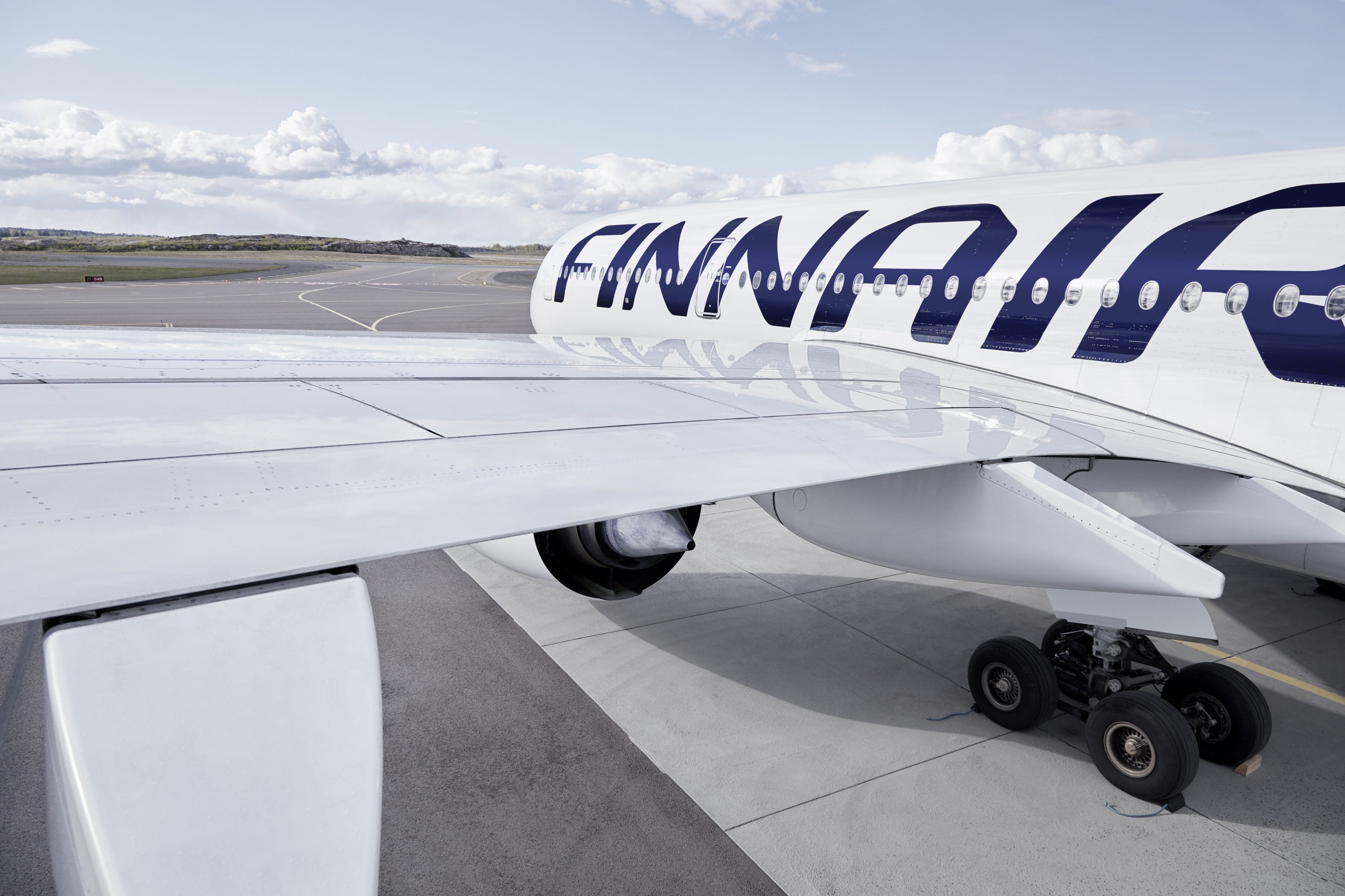Finnair A350 Plane from Behind 2