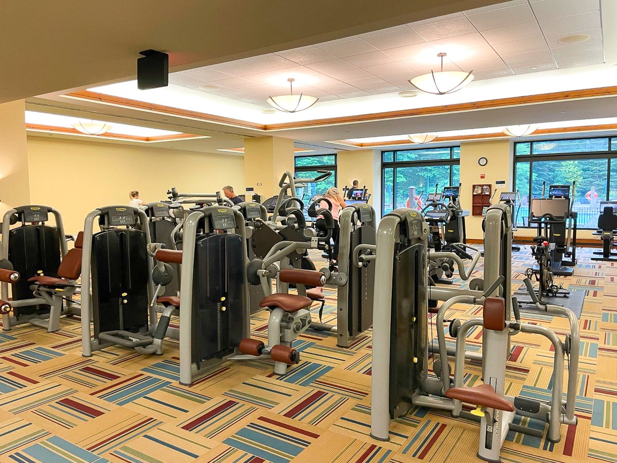 Fitness center at The Lodge at Spruce Peak Destination by Hyatt Stowe Vermont