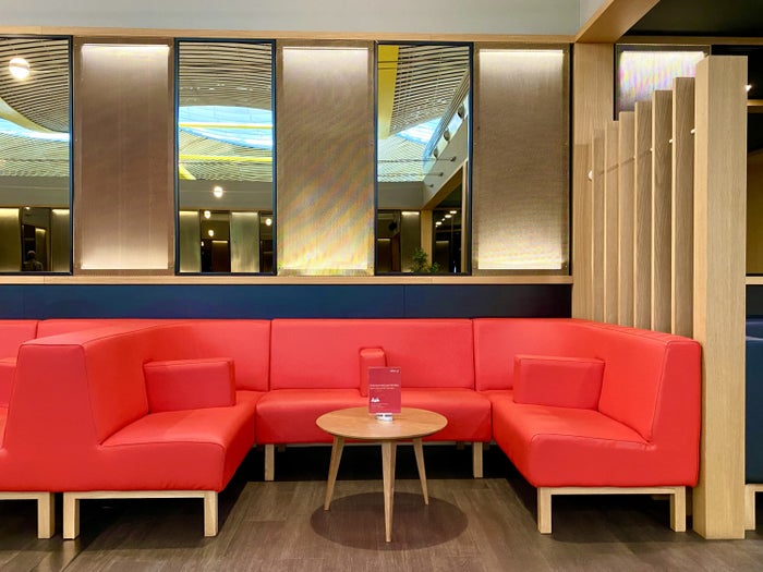 Iberia Sala VIP Dali Madrid booth seating in bar area