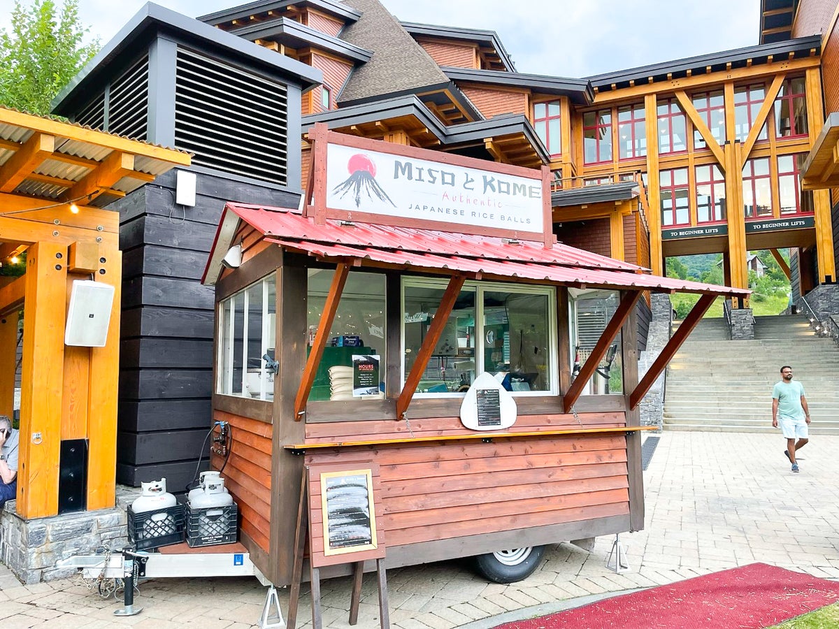 Japanese Rice Ball Food Truck at The Lodge at Spruce Peak Destination by Hyatt Stowe Vermont