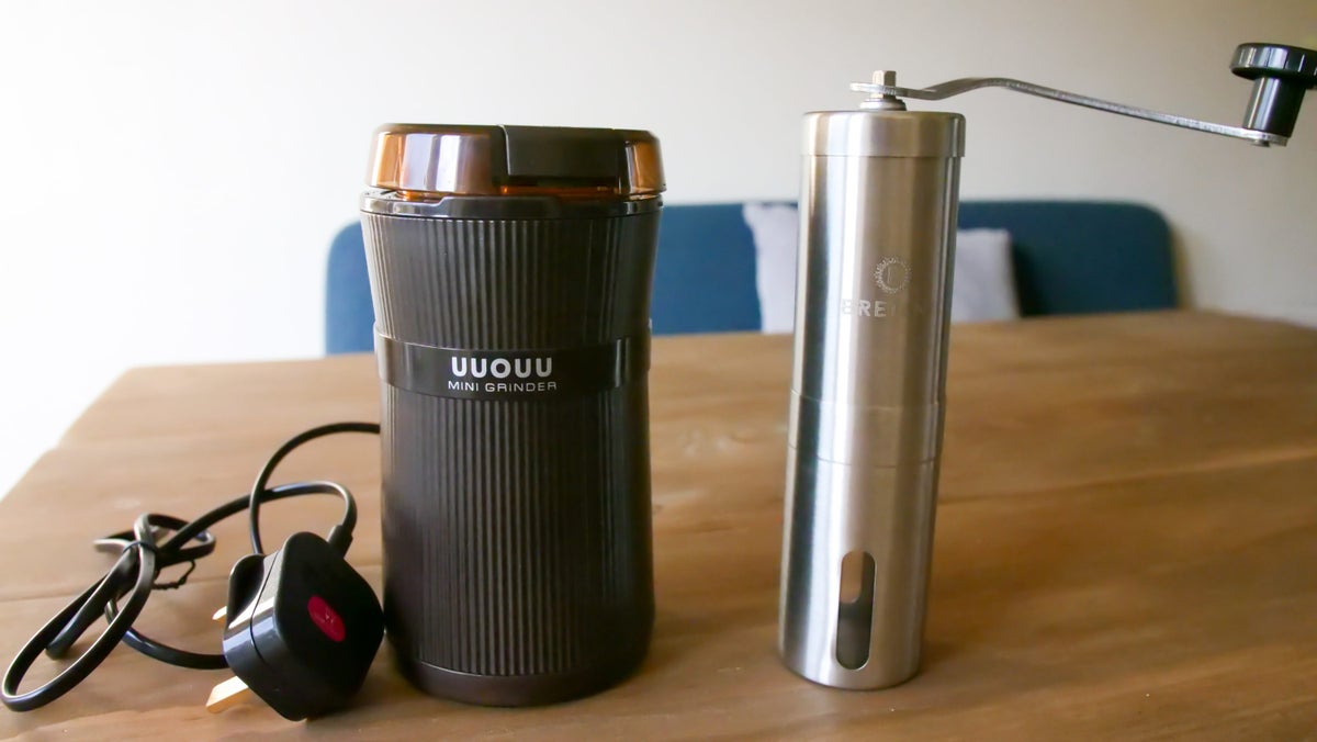 Manual versus electric coffee grinder