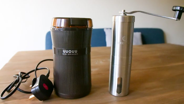 Manual versus electric coffee grinder