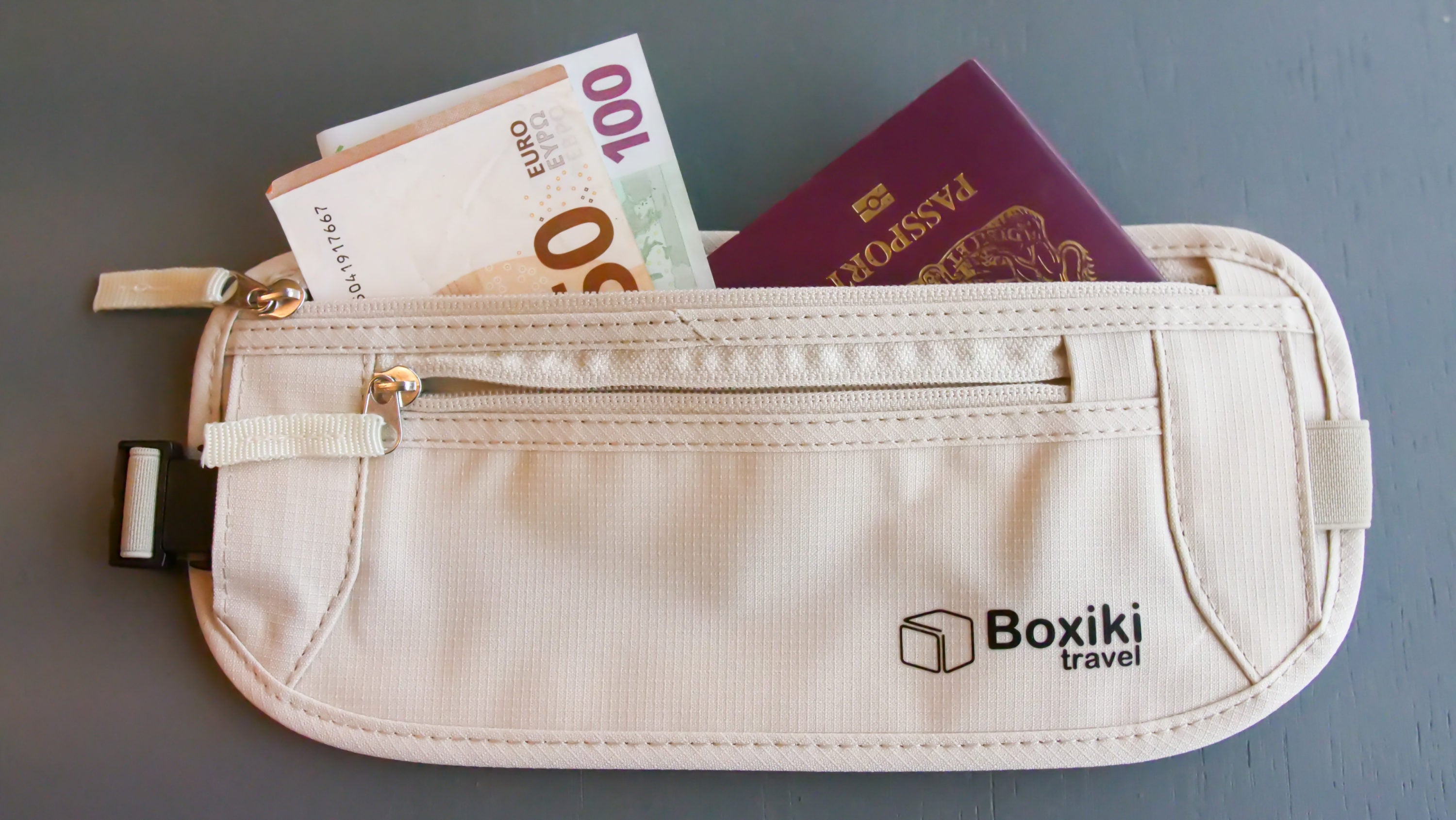 Money and passport outlet belt