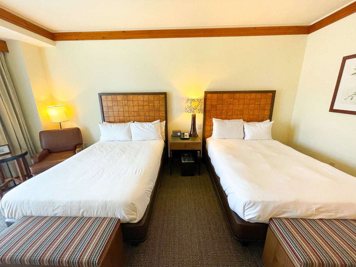 Double Beds in the Classic Room at The Lodge at Spruce Peak Destination by Hyatt Stowe Vermont