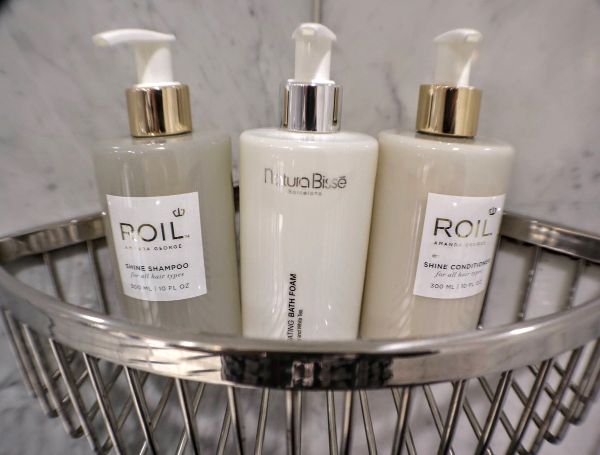 ROIL bath products in shower