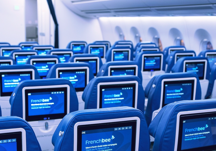 French Bee A350 economy cabin