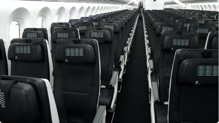 ZIPAIR economy cabin
