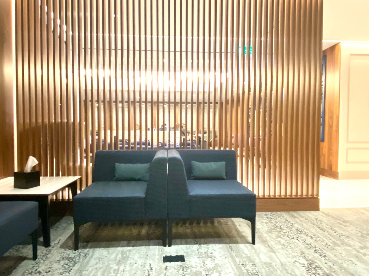 American Express Centurion Lounge Heathrow Terminal 3 quieter area for more privacy