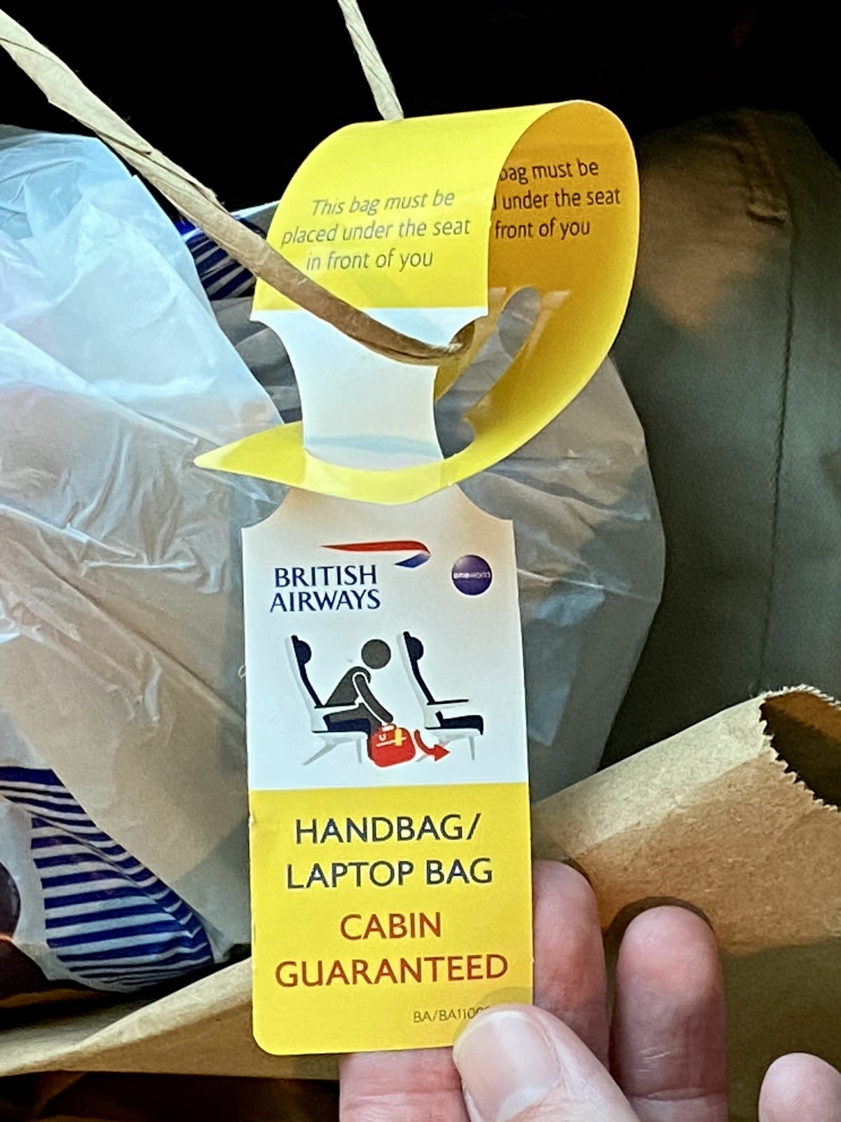 British Airways Club Europe A321neo cabin bag guaranteed
