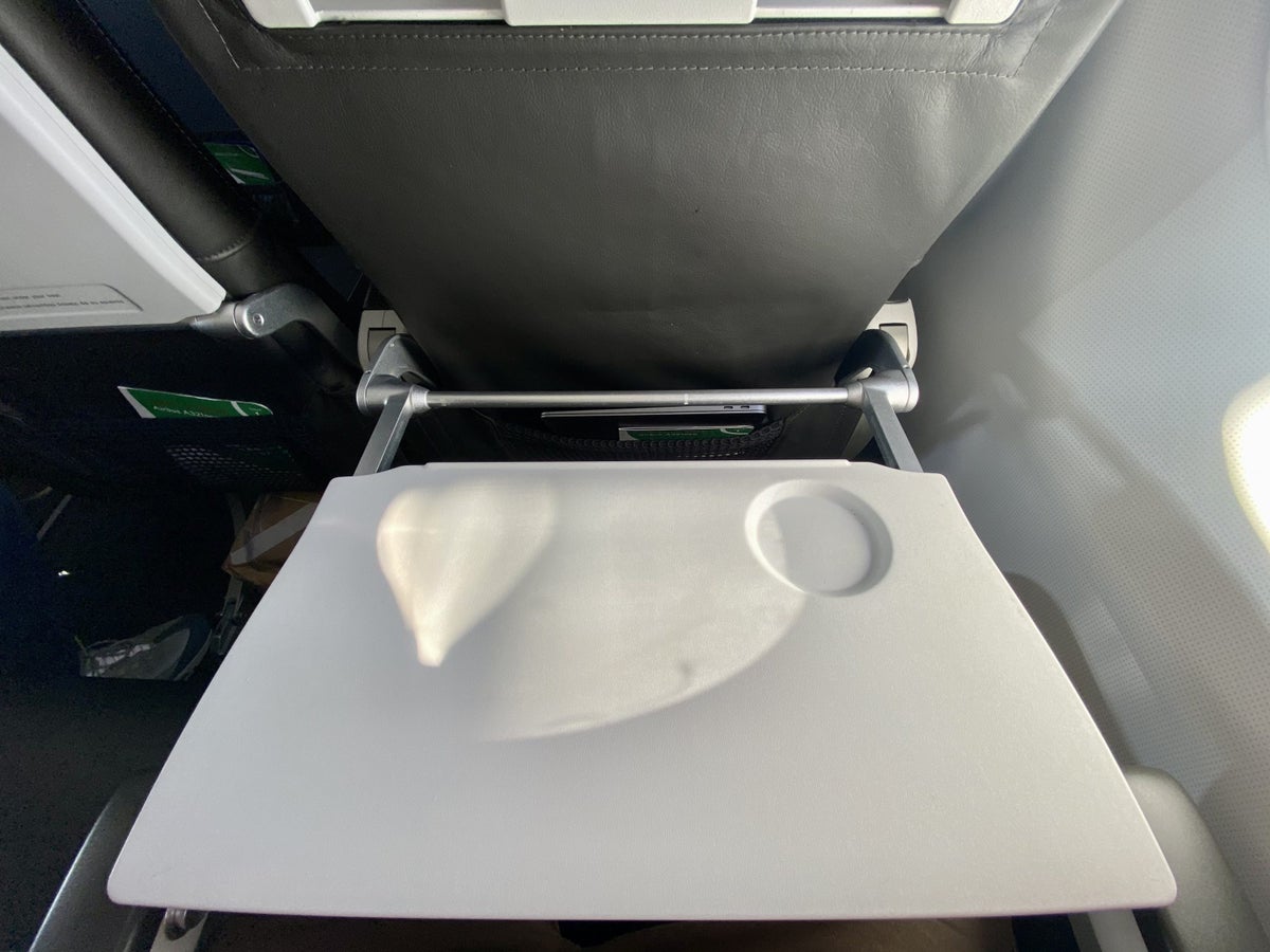 British Airways Club Europe A321neo tray table