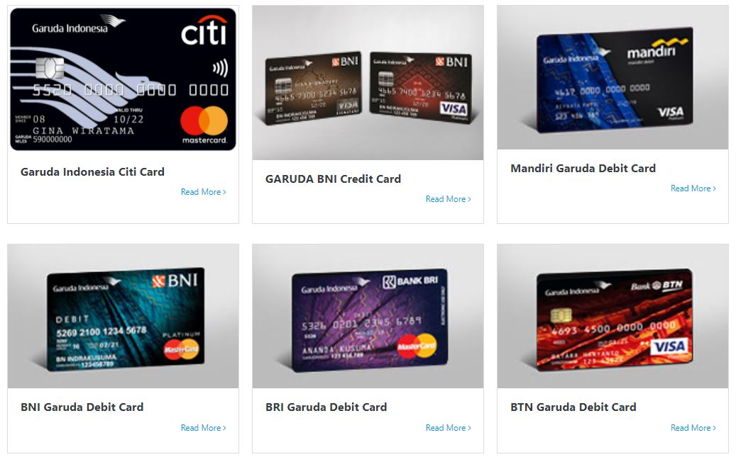 GarudaMiles co branded credit cards