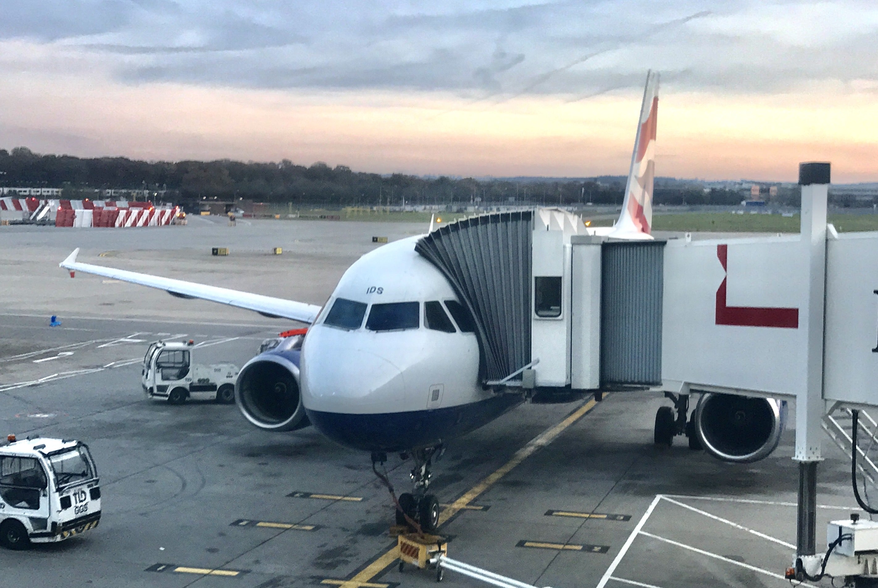 British Airways A320 Aircraft at London Gatwick Airport