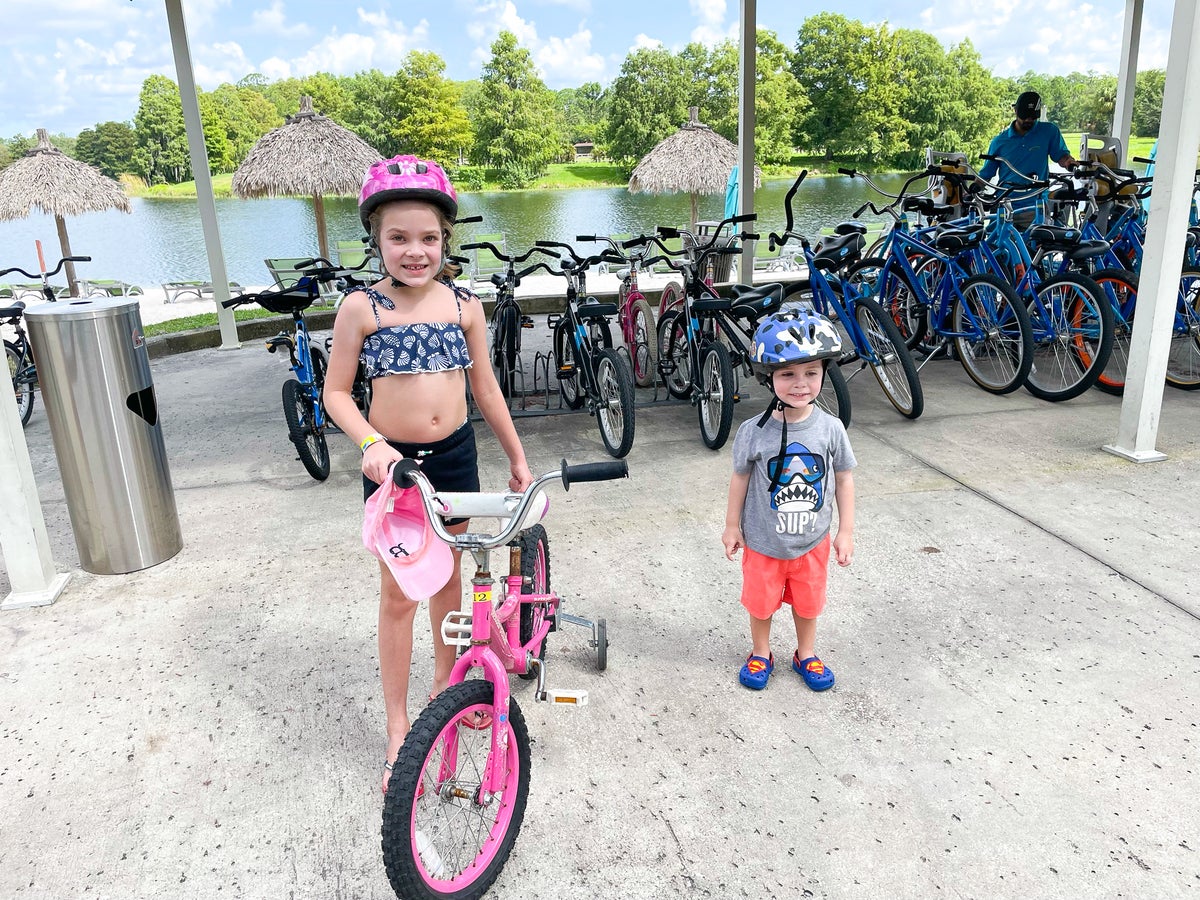 Kids with bikes at the Hyatt Regency Grand Cypress Orlando