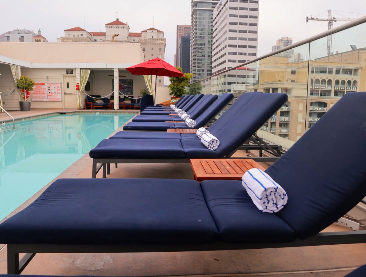 Rooftop pool at Andaz San Diego