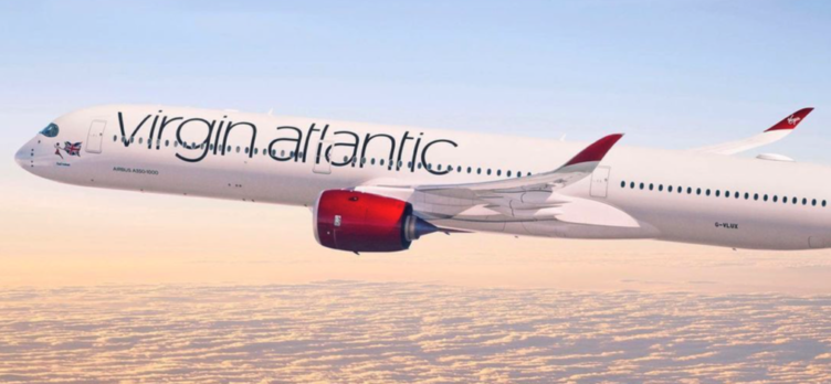 Virgin Atlantic A350-1000 (G-VLUX) in flight