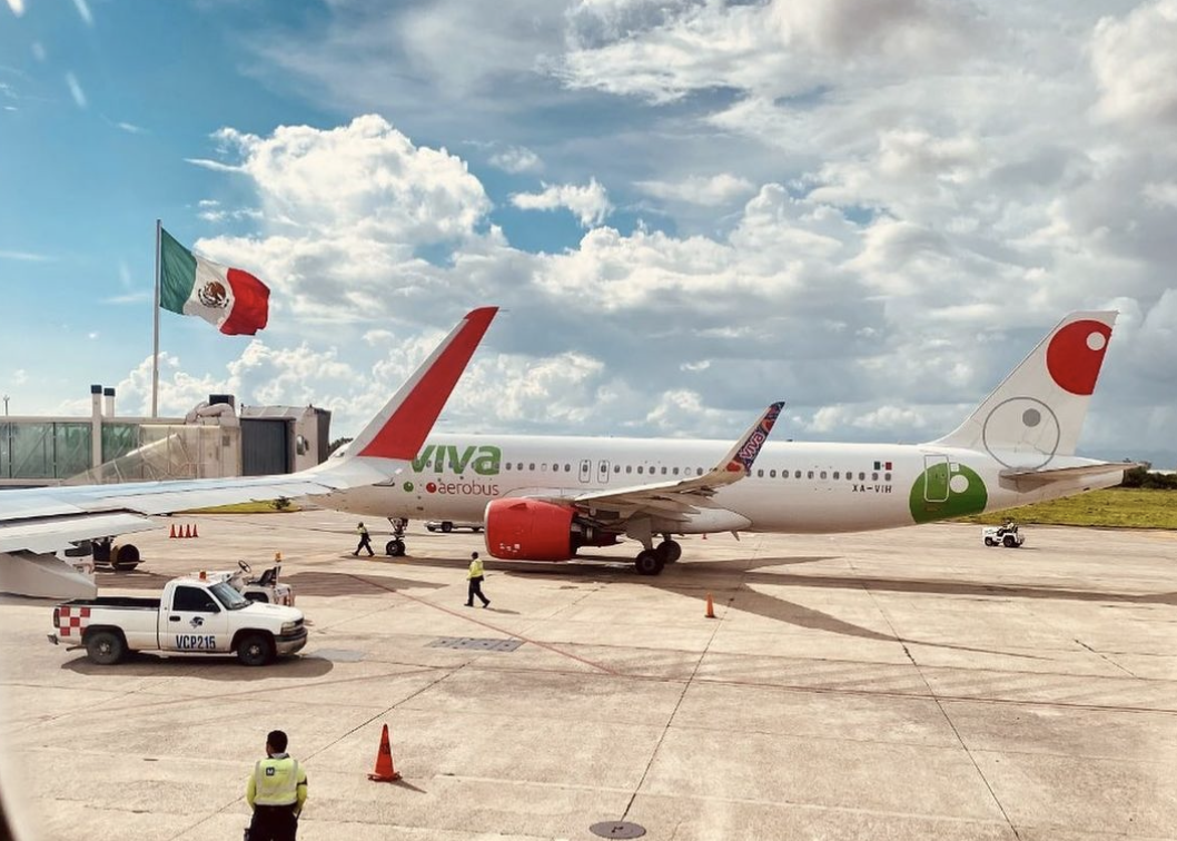 Viva Aerobus at Mexican Airport
