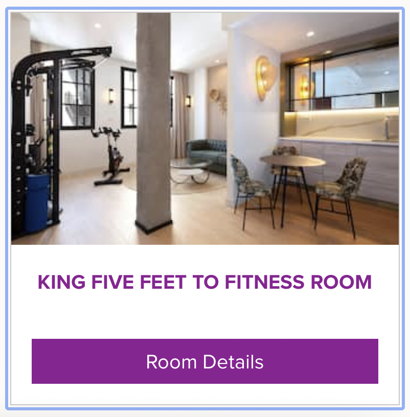 The King Five Feet to Fitness Room at The Atocha Madrid Hotel