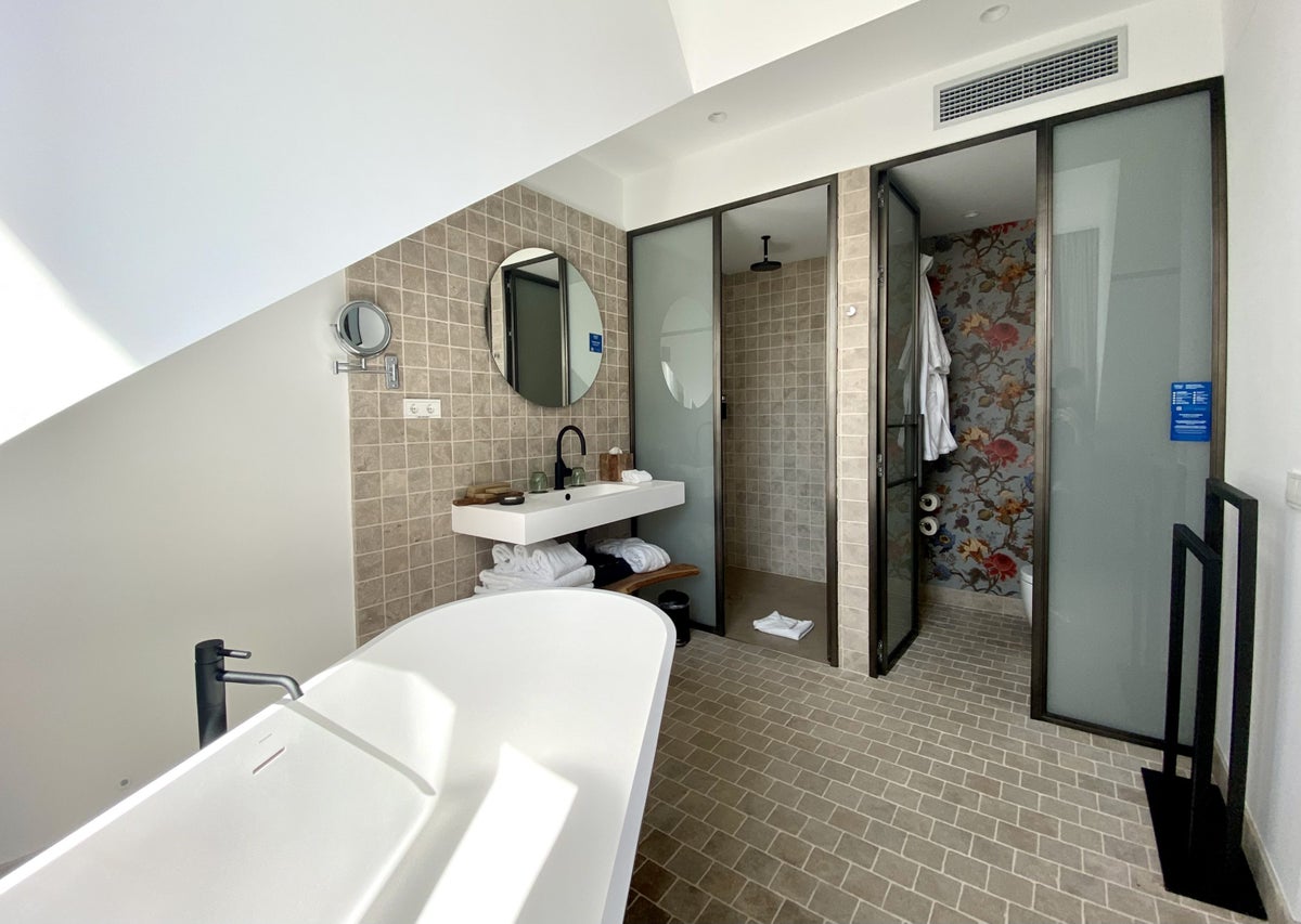 The Atocha Hotel Madrid Tapestry Collection by Hilton El Atochal Penthouse bathroom