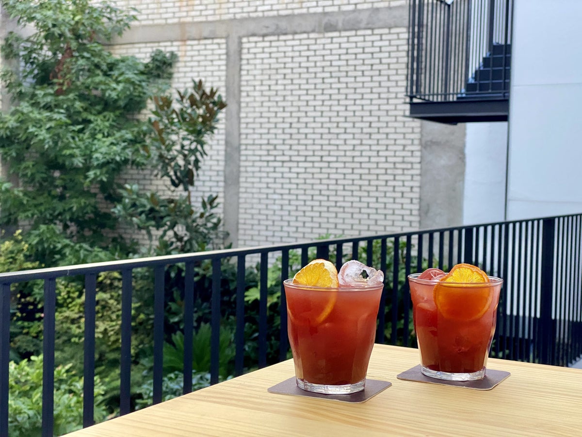 The Atocha Hotel Madrid Tapestry Collection by Hilton Sangria welcome drink
