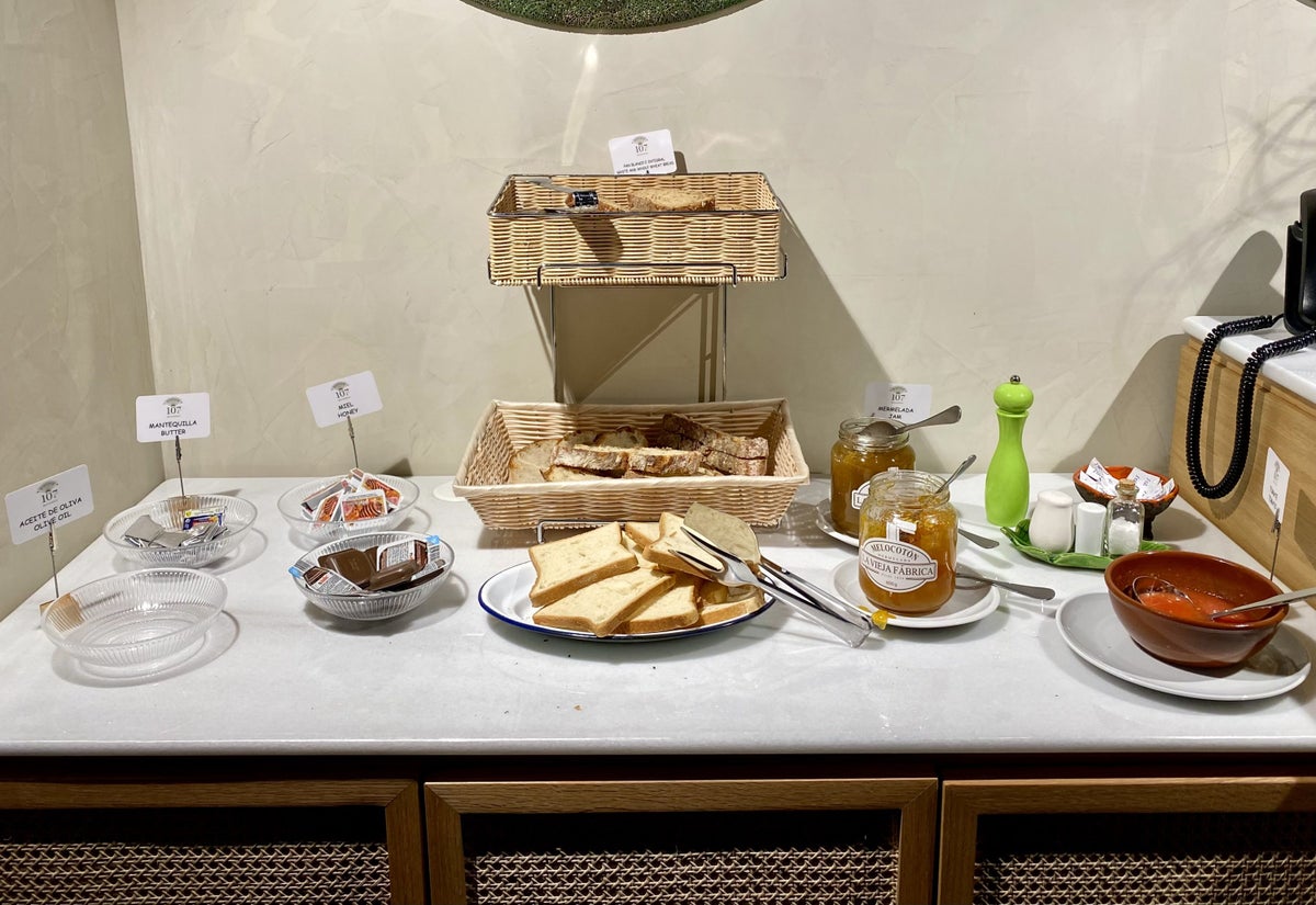 The Atocha Hotel Madrid Tapestry Collection by Hilton bread and jam selection