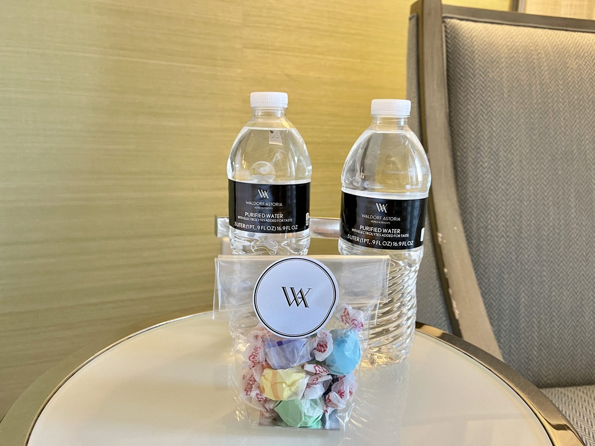 Waldorf Astoria Monarch Beach Resort Club Water and Candy