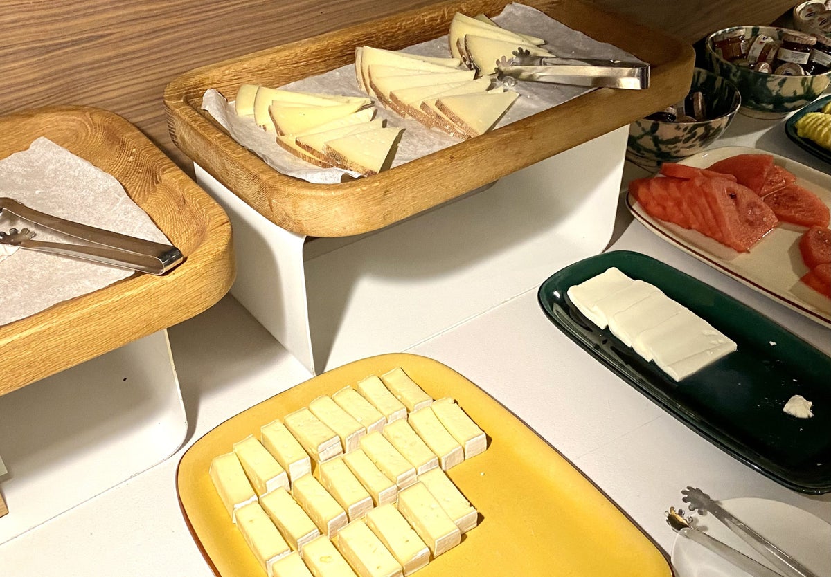 Alexandra Hotel Barcelona Curio Collection by Hilton breakfast cheese
