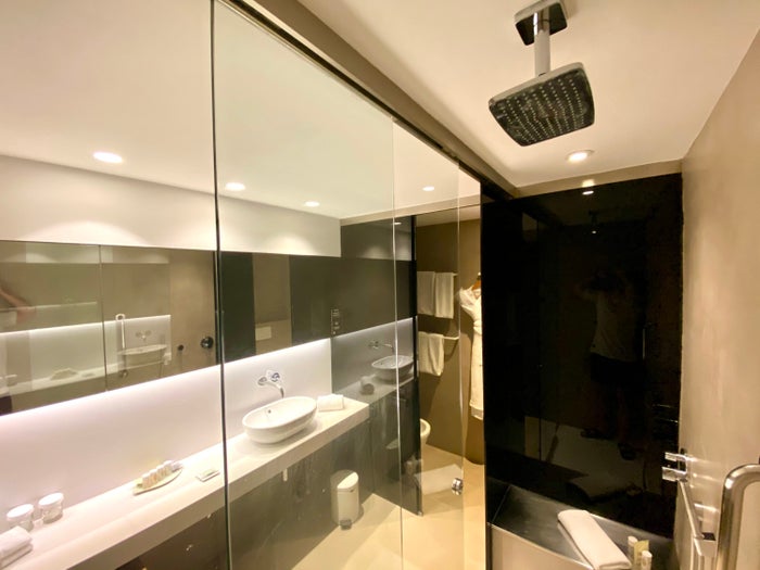 Alexandra Hotel Barcelona Curio Collection by Hilton inside the huge shower