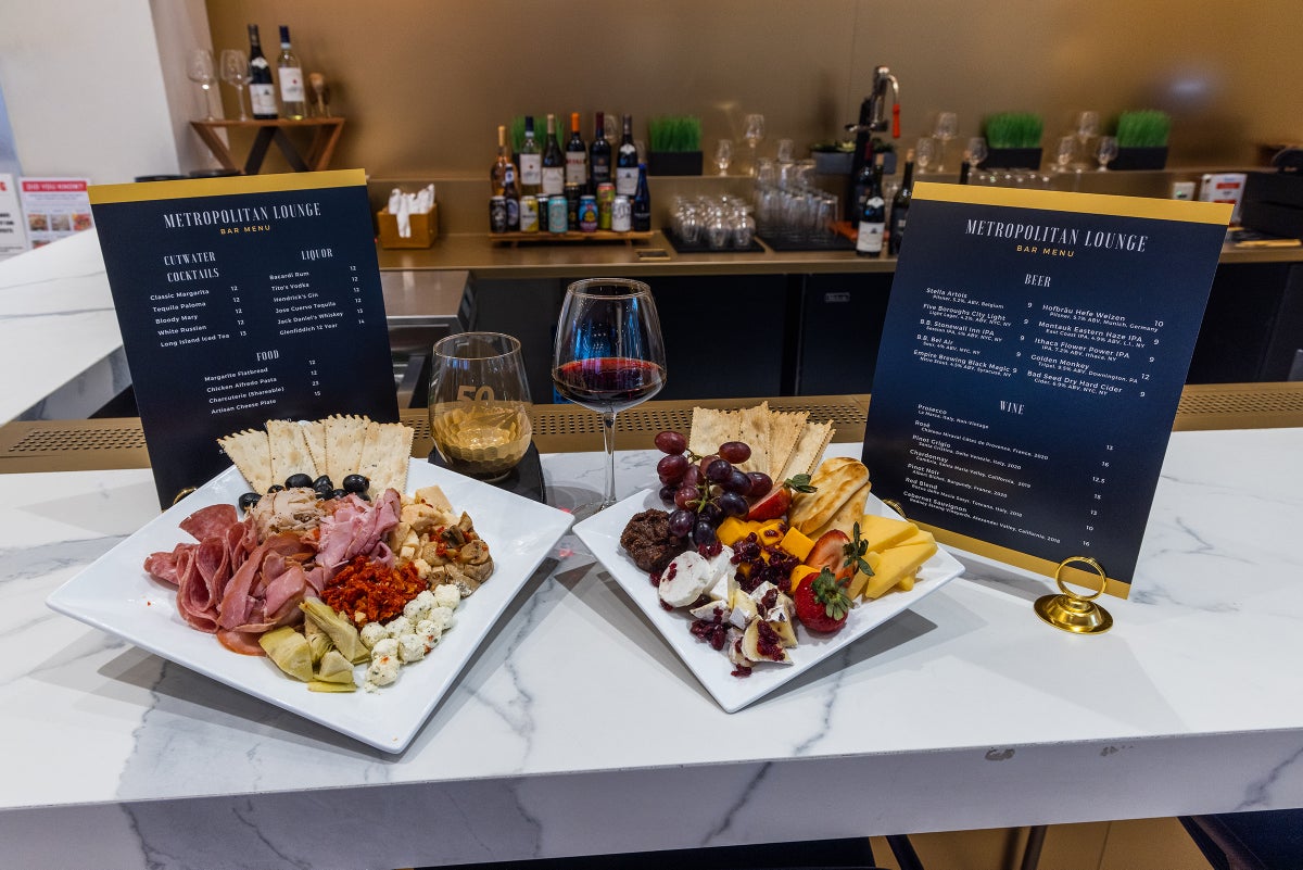 Amtrak Lounge Food Display