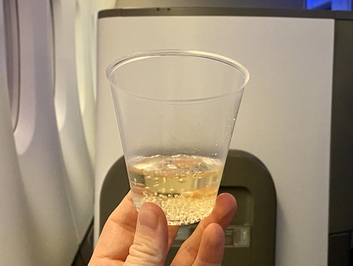 British Airways Club Europe A380 Club World plastic for landing