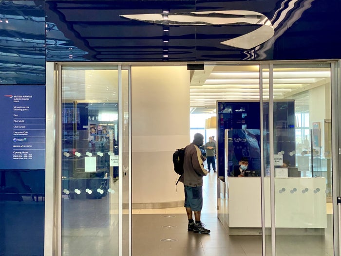 British Airways Club Europe A380 Heathrow Terminal 5 Galleries North Lounge entrance