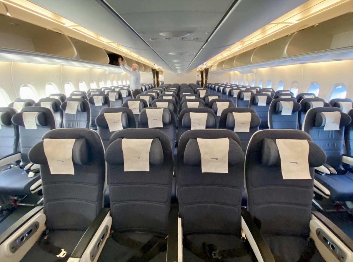 British Airways Club Europe A380 World Traveller economy lower deck cabin