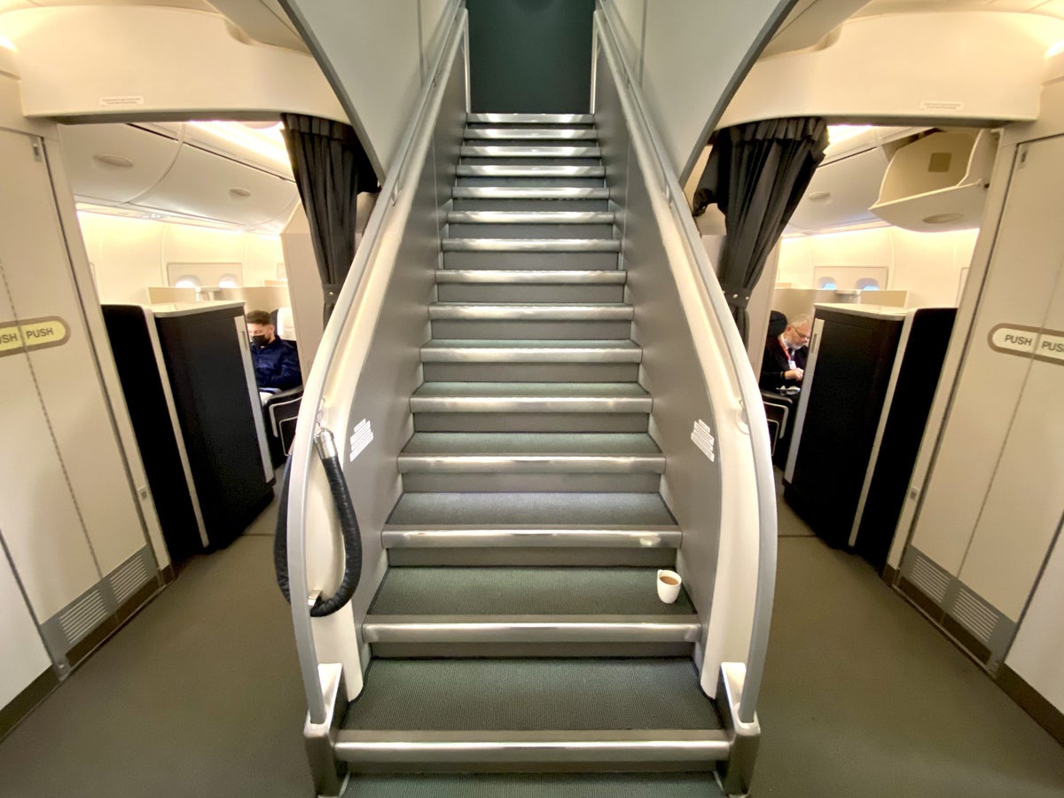 British Airways Club Europe A380 front stairs