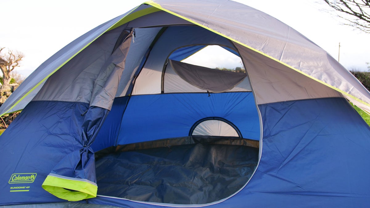 Camping tent height