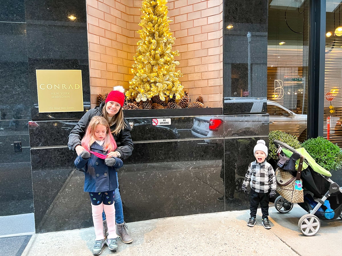 Conrad New York Midtown Christmas tree