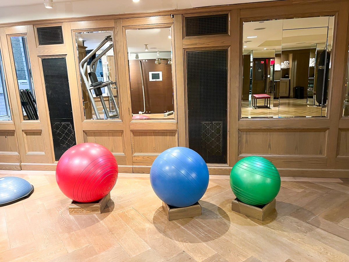 Conrad New York Midtown fitness center balls