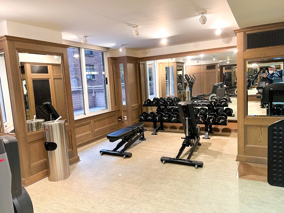 Conrad New York Midtown fitness center free weights
