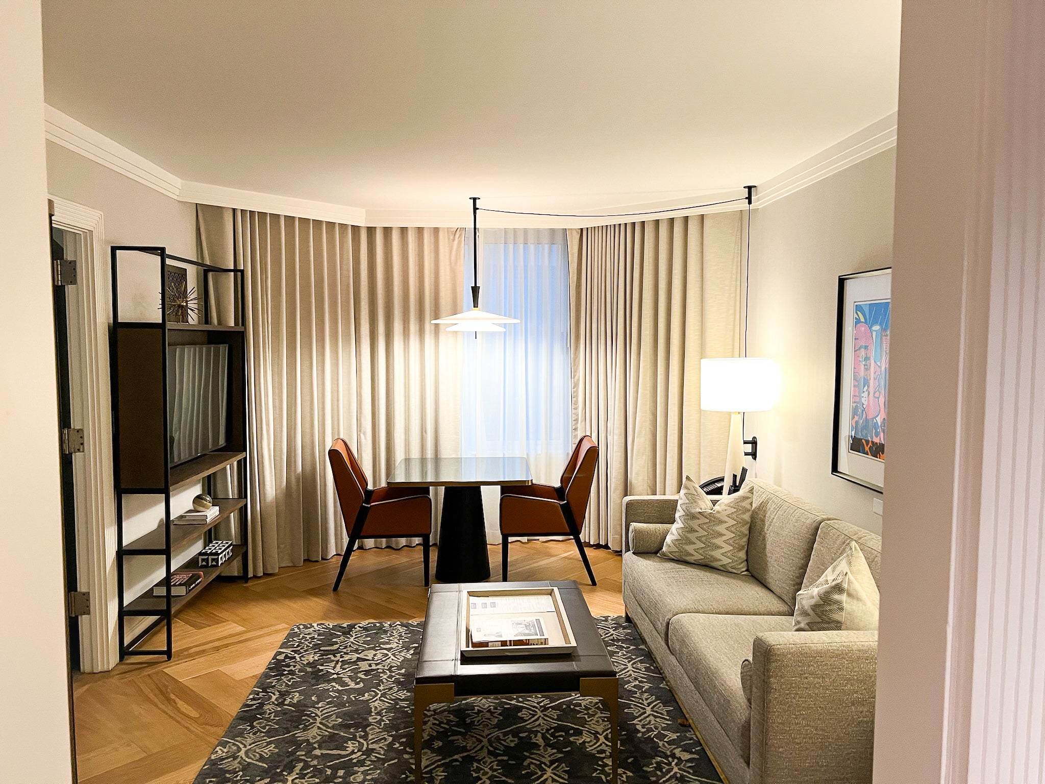 Conrad New York Midtown suite living room