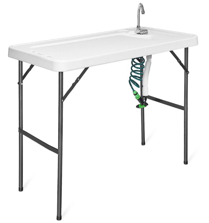 Costway Fishing Table With Sink