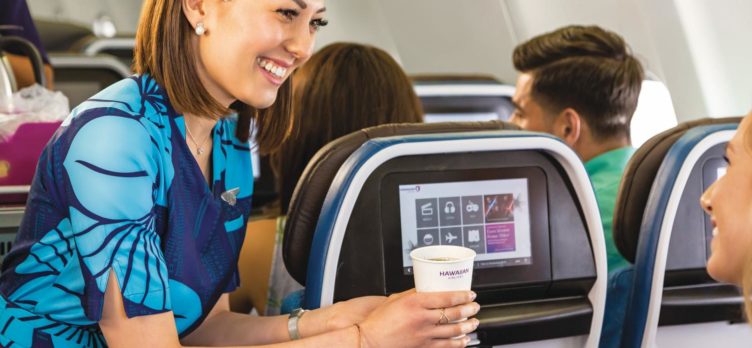 Hawaiian Airlines flight attendant economy